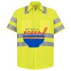 Men's High Visibility Safety Short Sleeve Work Shirt Thumbnail