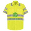 Men's High Visibility Safety Short Sleeve Work Shirt Thumbnail