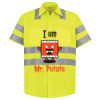 Men's High Visibility Safety Short Sleeve Work Shirt Thumbnail