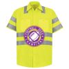 Men's High Visibility Safety Short Sleeve Work Shirt Thumbnail