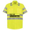 Men's High Visibility Safety Short Sleeve Work Shirt Thumbnail