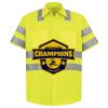 Men's High Visibility Safety Short Sleeve Work Shirt Thumbnail