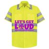 Men's High Visibility Safety Short Sleeve Work Shirt Thumbnail