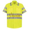 Men's High Visibility Safety Short Sleeve Work Shirt Thumbnail