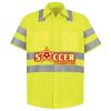 Men's High Visibility Safety Short Sleeve Work Shirt Thumbnail