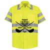 Men's High Visibility Safety Short Sleeve Work Shirt Thumbnail