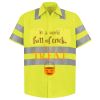 Men's High Visibility Safety Short Sleeve Work Shirt Thumbnail