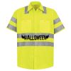 Men's High Visibility Safety Short Sleeve Work Shirt Thumbnail