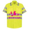 Men's High Visibility Safety Short Sleeve Work Shirt Thumbnail