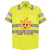 Men's High Visibility Safety Short Sleeve Work Shirt Thumbnail