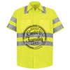 Men's High Visibility Safety Short Sleeve Work Shirt Thumbnail