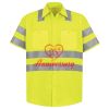 Men's High Visibility Safety Short Sleeve Work Shirt Thumbnail