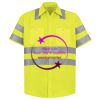 Men's High Visibility Safety Short Sleeve Work Shirt Thumbnail