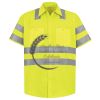 Men's High Visibility Safety Short Sleeve Work Shirt Thumbnail