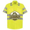 Men's High Visibility Safety Short Sleeve Work Shirt Thumbnail