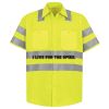 Men's High Visibility Safety Short Sleeve Work Shirt Thumbnail