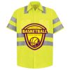 Men's High Visibility Safety Short Sleeve Work Shirt Thumbnail