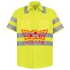 Men's High Visibility Safety Short Sleeve Work Shirt Thumbnail