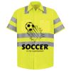 Men's High Visibility Safety Short Sleeve Work Shirt Thumbnail