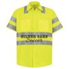 Men's High Visibility Safety Short Sleeve Work Shirt Thumbnail