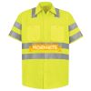 Men's High Visibility Safety Short Sleeve Work Shirt Thumbnail