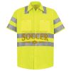 Men's High Visibility Safety Short Sleeve Work Shirt Thumbnail