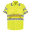 Men's High Visibility Safety Short Sleeve Work Shirt Thumbnail