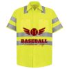 Men's High Visibility Safety Short Sleeve Work Shirt Thumbnail