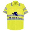 Men's High Visibility Safety Short Sleeve Work Shirt Thumbnail