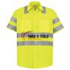 Men's High Visibility Safety Short Sleeve Work Shirt Thumbnail