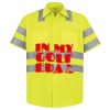 Men's High Visibility Safety Short Sleeve Work Shirt Thumbnail