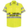 Men's High Visibility Safety Short Sleeve Work Shirt Thumbnail