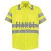 Men's High Visibility Safety Short Sleeve Work Shirt Thumbnail
