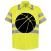 Men's High Visibility Safety Short Sleeve Work Shirt Thumbnail