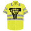 Men's High Visibility Safety Short Sleeve Work Shirt Thumbnail