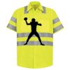 Men's High Visibility Safety Short Sleeve Work Shirt Thumbnail
