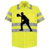 Men's High Visibility Safety Short Sleeve Work Shirt Thumbnail