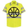 Men's High Visibility Safety Short Sleeve Work Shirt Thumbnail