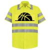 Men's High Visibility Safety Short Sleeve Work Shirt Thumbnail