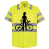 Men's High Visibility Safety Short Sleeve Work Shirt Thumbnail