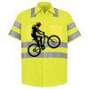 Men's High Visibility Safety Short Sleeve Work Shirt Thumbnail