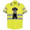 Men's High Visibility Safety Short Sleeve Work Shirt Thumbnail