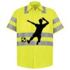 Men's High Visibility Safety Short Sleeve Work Shirt Thumbnail