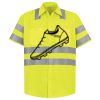 Men's High Visibility Safety Short Sleeve Work Shirt Thumbnail