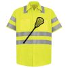 Men's High Visibility Safety Short Sleeve Work Shirt Thumbnail