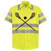 Men's High Visibility Safety Short Sleeve Work Shirt Thumbnail