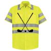 Men's High Visibility Safety Short Sleeve Work Shirt Thumbnail