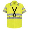 Men's High Visibility Safety Short Sleeve Work Shirt Thumbnail