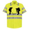 Men's High Visibility Safety Short Sleeve Work Shirt Thumbnail