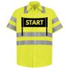 Men's High Visibility Safety Short Sleeve Work Shirt Thumbnail